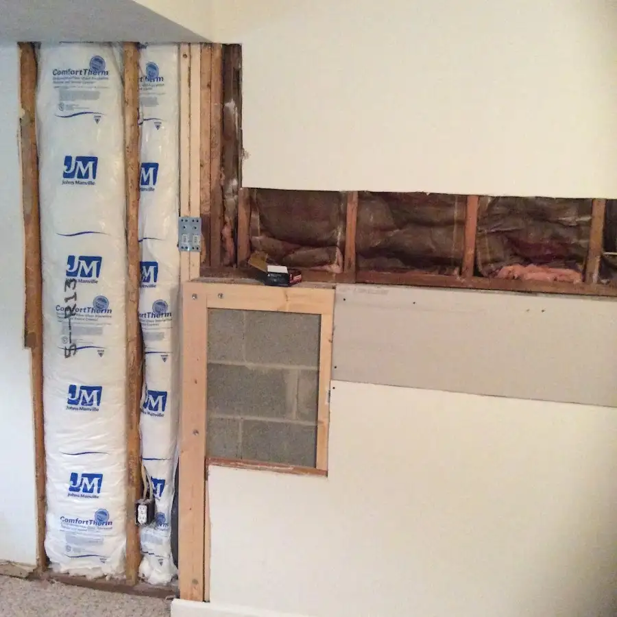 Wall insulation replacement during Contents Cleaning & Restoration in Waukegan